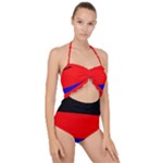 East Frisia Flag Scallop Top Cut Out Swimsuit