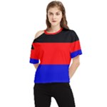 East Frisia Flag One Shoulder Cut Out Tee