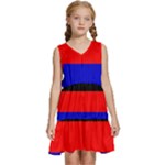 East Frisia Flag Kids  Sleeveless Tiered Mini Dress