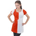 Derry Flag Puff Sleeve Tunic Top