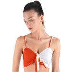 Derry Flag Woven Tie Front Bralet
