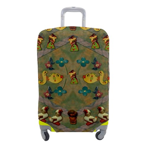 Fishes Admires All Freedom In The World And Feelings Of Security Luggage Cover (Small) from UrbanLoad.com