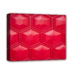Red Textured Wall Deluxe Canvas 14  x 11  (Stretched)