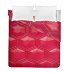 Red Textured Wall Duvet Cover Double Side (Full/ Double Size)