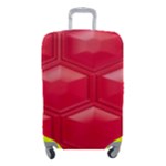 Red Textured Wall Luggage Cover (Small)