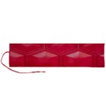 Red Textured Wall Roll Up Canvas Pencil Holder (L)