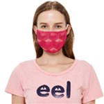 Red Textured Wall Cloth Face Mask (Adult)