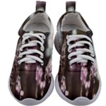 Purple Flower Pattern Kids Athletic Shoes