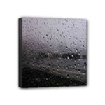 Rain On Glass Texture Mini Canvas 4  x 4  (Stretched)