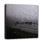 Rain On Glass Texture Mini Canvas 8  x 8  (Stretched)
