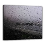 Rain On Glass Texture Canvas 24  x 20  (Stretched)