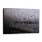 Rain On Glass Texture Canvas 18  x 12  (Stretched)