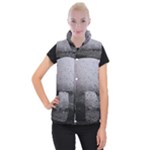Rain On Glass Texture Women s Button Up Vest