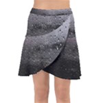 Rain On Glass Texture Wrap Front Skirt