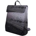 Rain On Glass Texture Flap Top Backpack