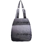 Rain On Glass Texture Center Zip Backpack