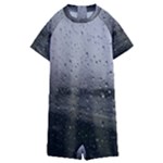 Rain On Glass Texture Kids  Boyleg Half Suit Swimwear
