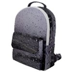 Rain On Glass Texture Flap Pocket Backpack (Small)