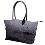 Rain On Glass Texture Canvas Shoulder Bag