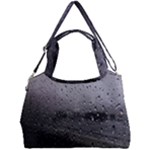 Rain On Glass Texture Double Compartment Shoulder Bag