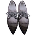 Rain On Glass Texture Pointed Oxford Shoes