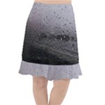 Rain On Glass Texture Fishtail Chiffon Skirt