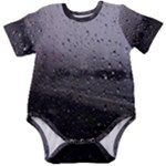 Rain On Glass Texture Baby Short Sleeve Bodysuit