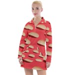 Stackable Chips In Lines Women s Long Sleeve Casual Dress
