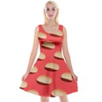 Stackable Chips In Lines Reversible Velvet Sleeveless Dress