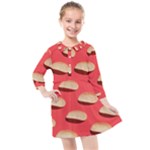 Stackable Chips In Lines Kids  Quarter Sleeve Shirt Dress