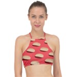 Stackable Chips In Lines Racer Front Bikini Top