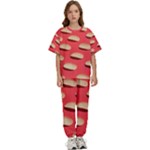 Stackable Chips In Lines Kids  Tee and Pants Sports Set