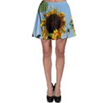 Sunflower Flower Yellow Skater Skirt