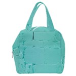 Teal Brick Texture Boxy Hand Bag