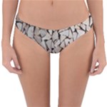 Texture Pattern Design Reversible Hipster Bikini Bottoms