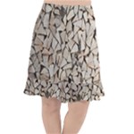 Texture Pattern Design Fishtail Chiffon Skirt