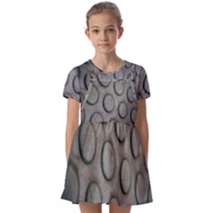 Kids  Short Sleeve Pinafore Style Dress 