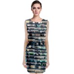 Texture Pattern Classic Sleeveless Midi Dress