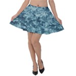 Texture Reef Pattern Velvet Skater Skirt