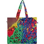 Thread Texture Pattern Canvas Travel Bag