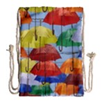 Umbrellas Colourful Drawstring Bag (Large)