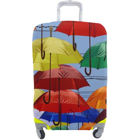 Umbrellas Colourful Luggage Cover (Large) from UrbanLoad.com