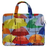 Umbrellas Colourful MacBook Pro 13  Double Pocket Laptop Bag