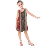 Uzbek Pattern In Temple Kids  Sleeveless Dress