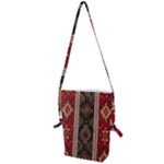 Uzbek Pattern In Temple Folding Shoulder Bag