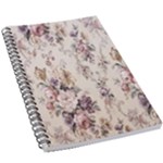 Vintage Floral Pattern 5.5  x 8.5  Notebook