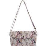 Vintage Floral Pattern Removable Strap Clutch Bag