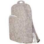 Vintage Wallpaper With Flowers Double Compartment Backpack