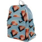 Watermelon Against Blue Surface Pattern Top Flap Backpack