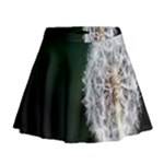 White Flower Mini Flare Skirt
